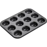 Pastry Mold for 12 Muffins Non-Stick 35.5x26.5cm Lamart LT3072 Red