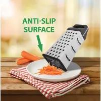 4 Sided Stainless Steel Grater 26cm RAPE Lamart LT7050 Grey/Black