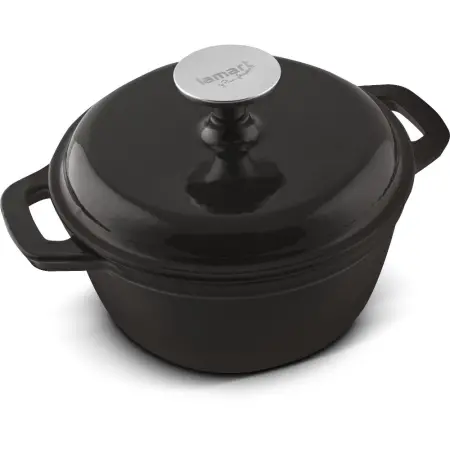 Cast Iron Pot 18cm Lamart IRON LT1207 Black