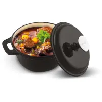 Cast Iron Pot 18cm Lamart IRON LT1207 Black