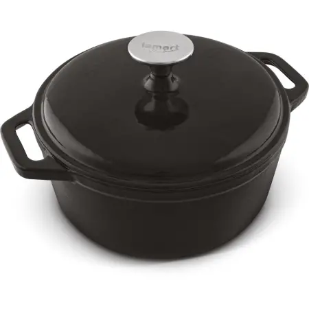 Cast Iron Pot 21.5cm 2.3lt Lamart IRON LT1208 Black