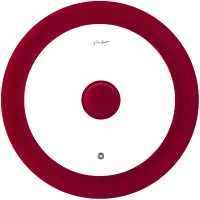 Lid for Pot Glass with Silicone 20-24cm COVER Lamart LT7081 Red