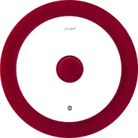 Lid for Pot Glass with Silicone 24-28cm COVER Lamart LT7082 Red