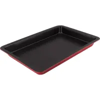 Rectangular Pan with Lid and Non-stick Coating 42.3×29.2×4cm Lamart LT3102 Black/Red