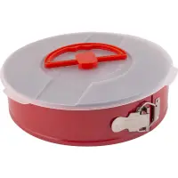 Round Pastry Mold with Removable Base and Lid Non-Stick 26×6.5cm Lamart LT3104 Black