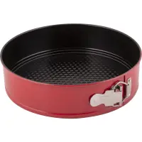 Round Pastry Mold with Removable Base and Lid Non-Stick 26×6.5cm Lamart LT3104 Black