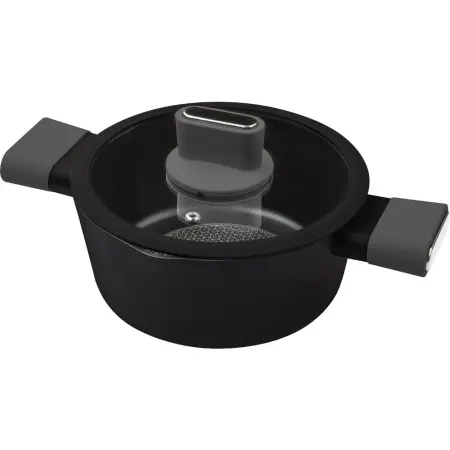 Pot POELE Non-stick Aluminum 20x9cm 2.4lt Lamart LT1224 Black