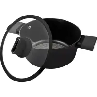 Pot POELE Non-stick Aluminum 24X11cm 2.4lt Lamart LT1225 Black