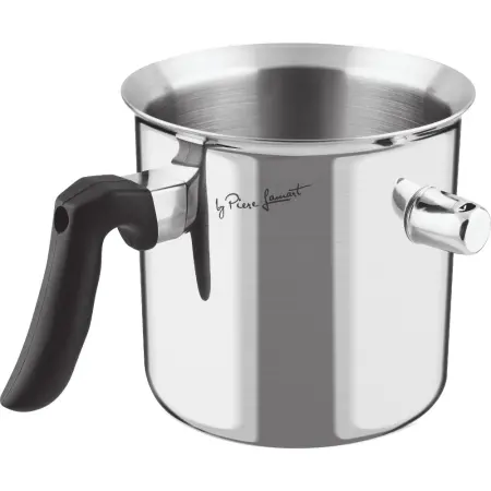 Milk Pot Bain Marie 1.5lt 15cm Stainless Steel Lamart MILK LT1234