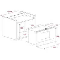 TEKA Built-in Microwave Oven with Grill and Ceramic Base 22lt 39x60cm MS 622 BIS L Silver