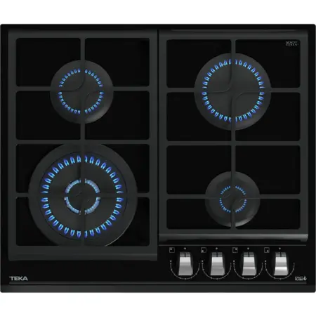 TEKA Built-in Gas Hob Autonomic 4 Zones & 9Adjustment Levels 60cm GZC 64320 XBA
 XBA Black