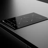 Built-in Domino TEKA Ceramic Hob 2 Zones High Light Touch Sensors 30cm TBC 32010 BK TTC Black