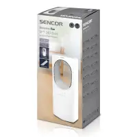 Floor Fan Without Blades 3 Functions with LED Remote Control 24" Sencor SFT 2404WH White