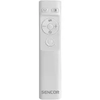 Floor Fan Without Blades 3 Functions with LED Remote Control 24" Sencor SFT 2404WH White