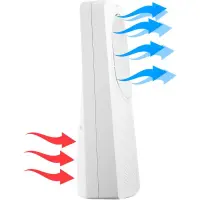 Floor Fan Without Blades 3 Functions with LED Remote Control 24" Sencor SFT 2404WH White