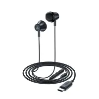 Hands Free Acefast L2 Earphones Stereo USB-C Braided Black 1.2m