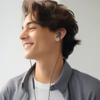 Hands Free Acefast L1 Earphones Stereo Lightning Apple Certified MFI 1.2m Black