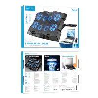Hoco GM27 Laptop Cooler for Laptops up to 17" with Smartphone Stand
