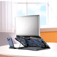 Hoco GM27 Laptop Cooler for Laptops up to 17" with Smartphone Stand