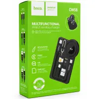 Hoco CW58 Wireless Charger Set for iWatch 1-9/SE Ultra with USB-C to USB and Lightning Adapters Includes 15cm USB-C Cable