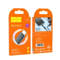 Hoco UA29 USB-C Adapter in Lighnting  Support charging and data transfer functions Black