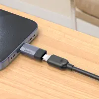 Hoco UA29 USB-C Adapter in Lighnting  Support charging and data transfer functions Black