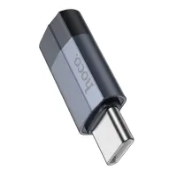 Hoco UA29 USB-C Adapter in Lighnting  Support charging and data transfer functions Black