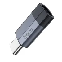 Hoco UA29 USB-C Adapter in Lighnting  Support charging and data transfer functions Black