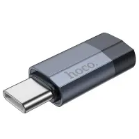 Hoco UA29 USB-C Adapter in Lighnting  Support charging and data transfer functions Black