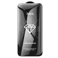 Tempered Glass Hoco Premium Series A37 120CC Large Arc Edges Dustproof 0.4mm 3D Anti-Static for Apple iPhone 15 Pro