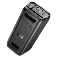 Portable Speaker Hoco HA6 Danny BT V5.3 2x15W 4500mAh 5h Playback with Micro SD USB RGB LED Lighting and Wireless Microphone