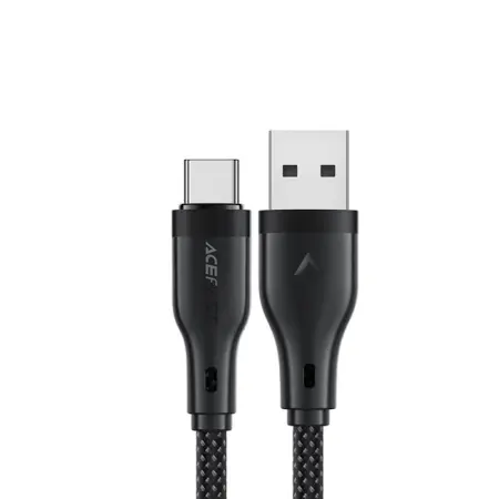 Cable Acefast C8-04 USB to USB-C 3A Braided Black 1.2m