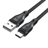 Cable Acefast C8-04 USB to USB-C 3A Braided Black 1.2m