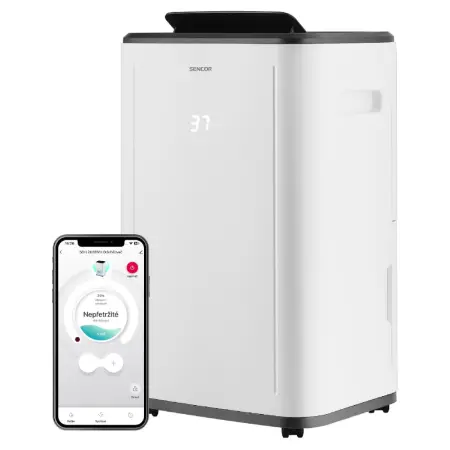 Dehumidifier Sencor SDH 2028WH Wi-Fi 20lt 360 W Coverage 25-60sqm
