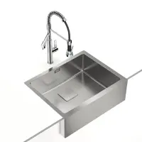 Inox Sink TEKA 3 in 1 Installation 1 Troughs 59,6x46,8cm AMERICAN PRO 80 M-XP 1B