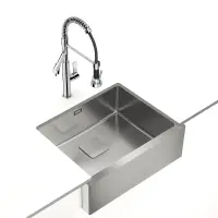 Inox Sink TEKA 3 in 1 Installation 1 Troughs 59,6x46,8cm AMERICAN PRO 80 M-XP 1B
