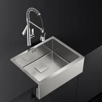 Inox Sink TEKA 3 in 1 Installation 1 Troughs 59,6x46,8cm AMERICAN PRO 80 M-XP 1B