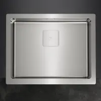 Inox Sink TEKA 3 in 1 Installation 1 Troughs 59,6x46,8cm AMERICAN PRO 80 M-XP 1B