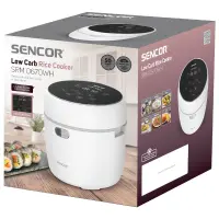 Rice Steamer Sencor SRM 0670WH 0.6lt 500W with Non-stick Surface Low Carb and Low Sugar Function White