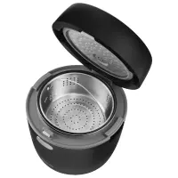 Rice Steamer Sencor SRM 0671BK  0.6lt 500W with Non-stick Surface Low Carb and Low Sugar Function Black