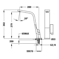 TEKA Stainless Steel Sink Rotating Aerator IC 915 3/8”-1/2”Maestro White