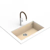 TEKA Stainless Steel Sink Faucet Rotating Easy-Quick FOT 995 3/8”-1/2”TOTAL London Brick Brown