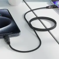 Data Cable Acefast C10-03  Metallic USB-C to USB-C 60W 20V/3A Braided Black 1.2m