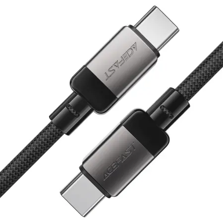 Data Cable Acefast C9-03  Metallic USB-C to USB-C 60W 20V/3A Braided Black 1.2m