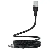 Data Cable Acefast C11-04 Metallic USB-A  to USB-C 3A Magnetic Braid Black 1.2m