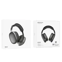 Wireless Stereo Headphone Hoco ESD15 Cool Shadow V5.3 400mAh 12h Use Time with Micro SD, Microphone  and AUX Ports Deep Space Grey