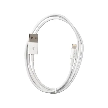 Data and Charging Cable Leki Orange Concept USB to Lightning White 1m