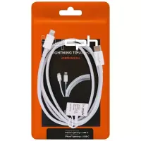 Data and Charging Cable Leki Orange Concept USB-C  to Lightning White 1m