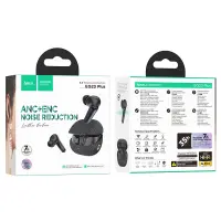 Wireless Hands Free Hoco EQ23 Plus Duke Ⅱ TWS V5.4 400mAh 7h Talk Time  and Siri Compatible ANC+ENC Black