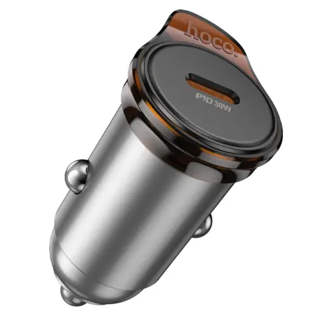 Car Charger Hoco NZ16 Rigorous Mini 30W USB-C Metal Grey